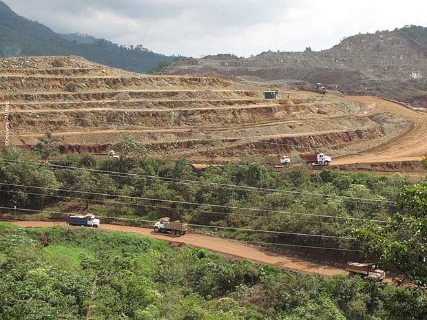 Eine Nickelmine in Guatemala verdrängt den Regenwald ©M. Metz - OroVerde